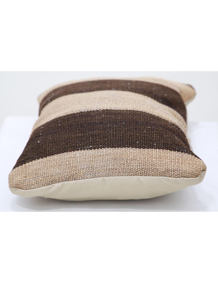 Afghan Tribal Pillow 1' 0" x 1' 5" Hand-Woven detail