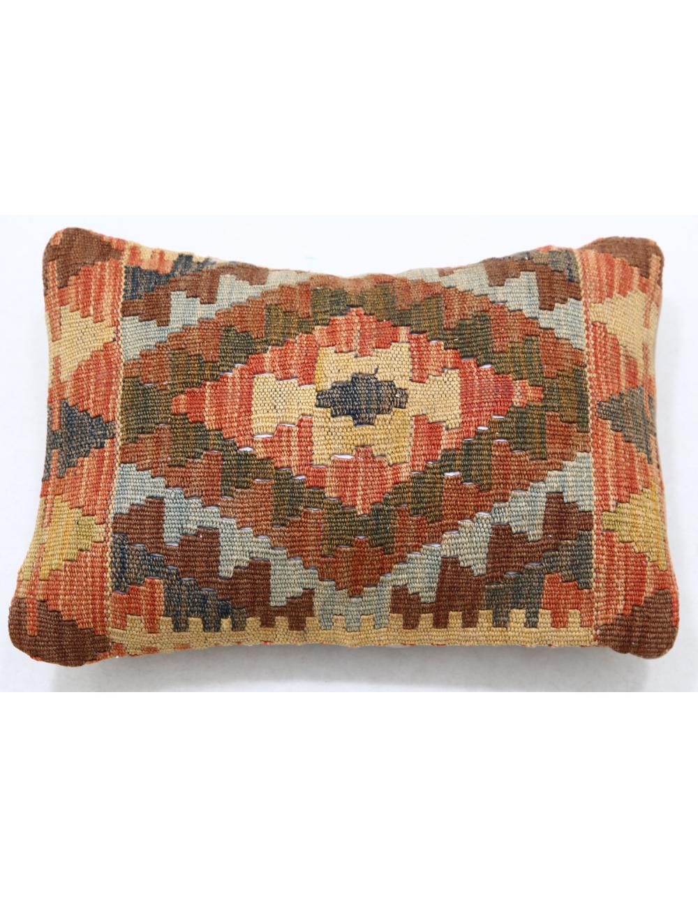 Afghan Tribal Pillow 1' 0" x 1' 5" Hand-Woven