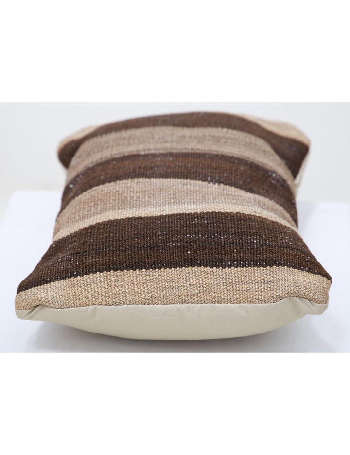 Afghan Tribal Pillow 1' 0" x 1' 5" Hand-Woven detail