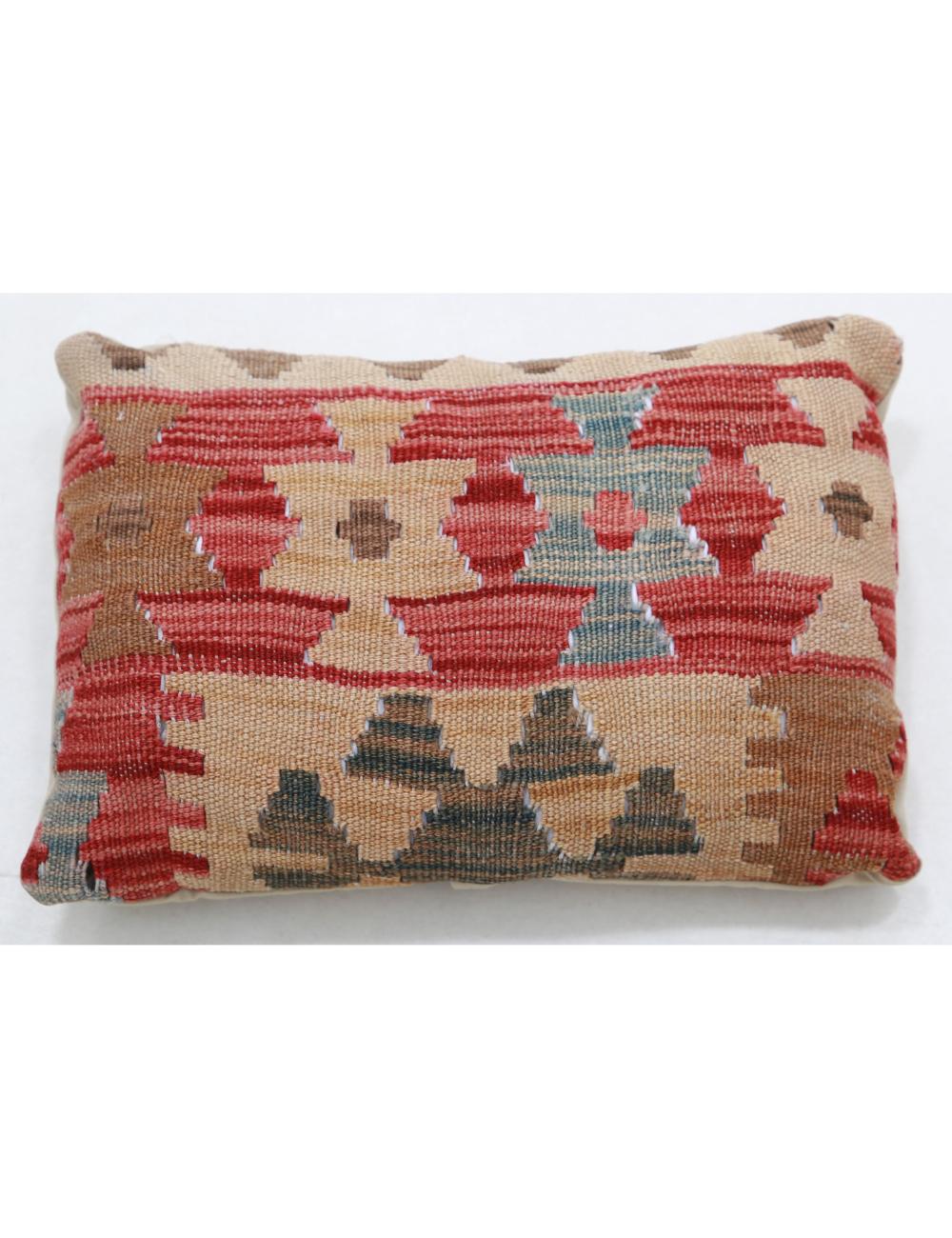 Afghan Tribal Pillow 1' 0" x 1' 5" Hand-Woven
