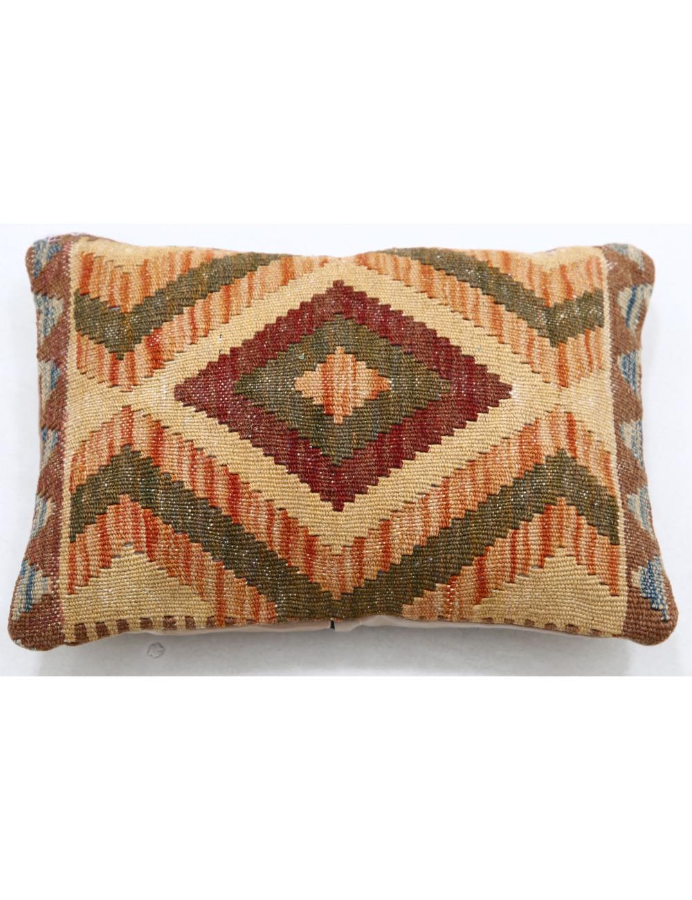Afghan Tribal Pillow 1' 0" x 1' 5" Hand-Woven