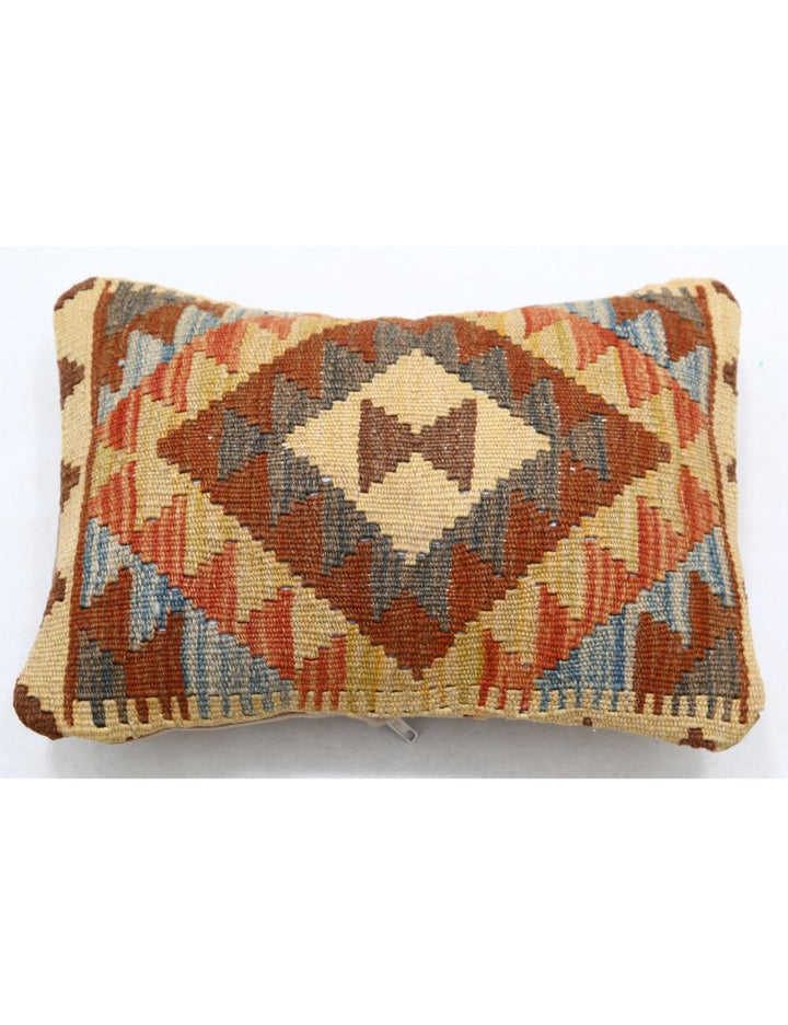Afghan Tribal Pillow 1' 0" x 1' 5" Hand-Woven