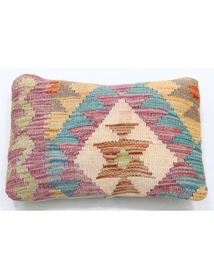 Afghan Tribal Pillow 1' 0" x 1' 5" Hand-Woven