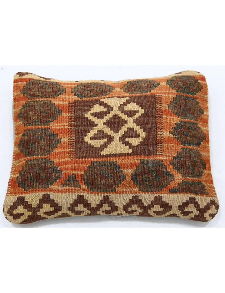 Afghan Tribal Pillow 1' 0" x 1' 5" Hand-Woven