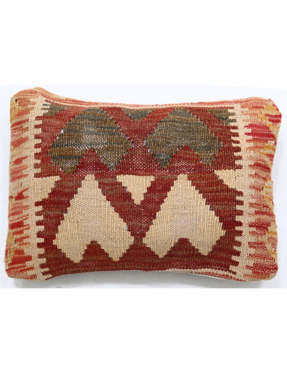 Afghan Tribal Pillow 1' 0" x 1' 5" Hand-Woven