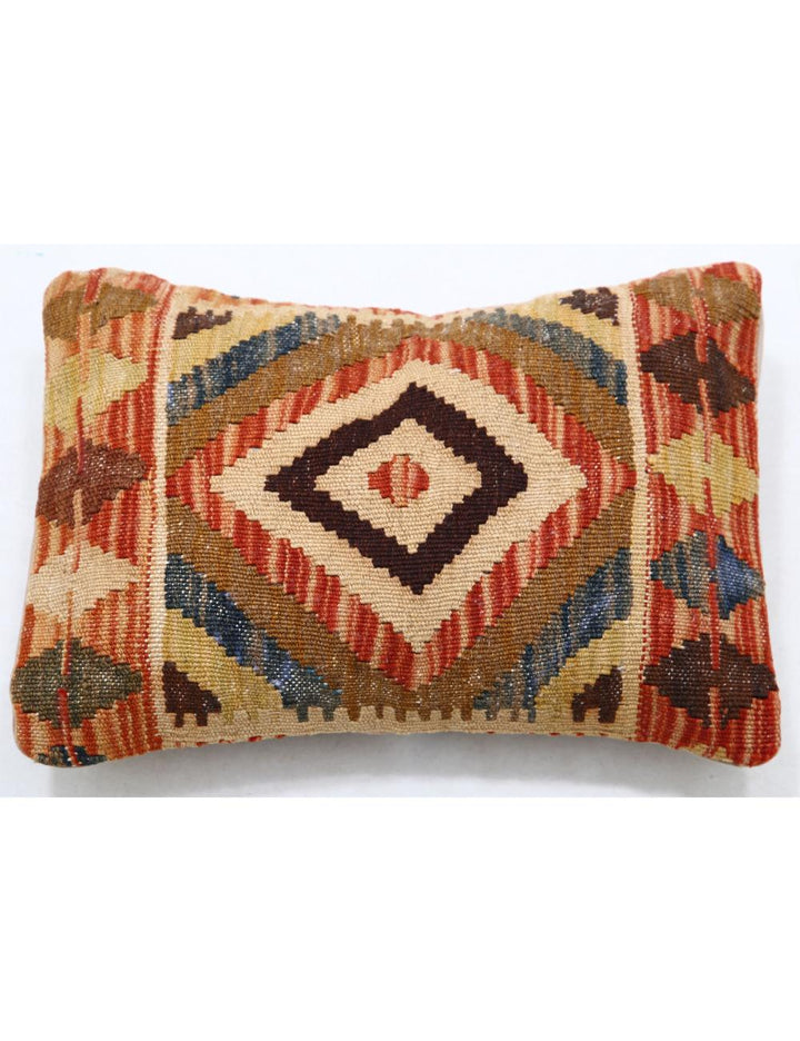 Hand Woven Tribal  Wool Pillow 1' 0" x 1' 5" - No. AT35601