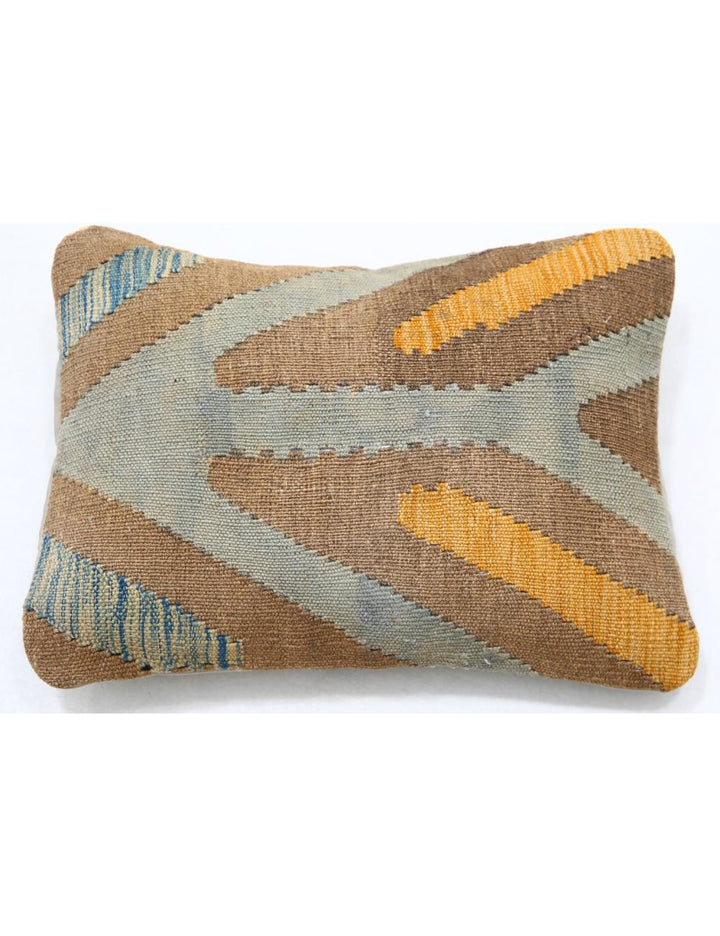 Afghan Tribal Pillow 1' 0" x 1' 5" Hand-Woven