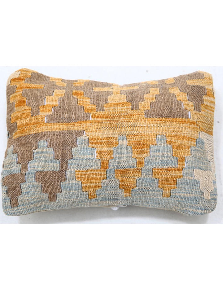 Afghan Tribal Pillow 1' 0" x 1' 5" Hand-Woven