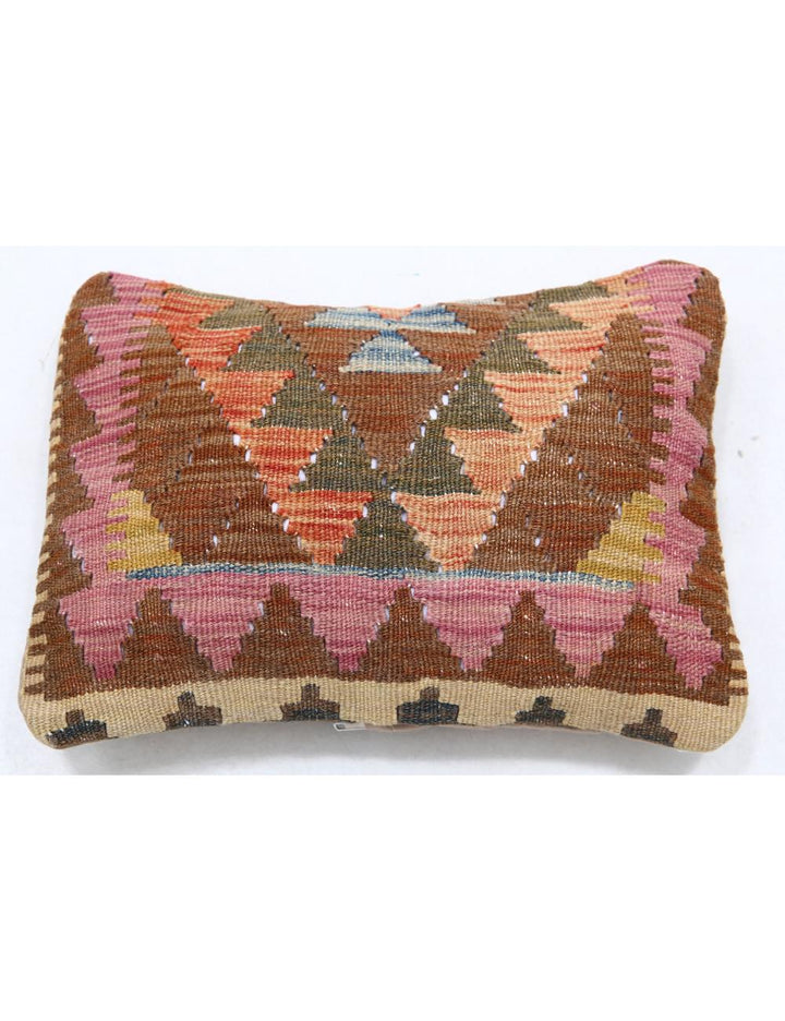 Afghan Tribal Pillow 1' 0" x 1' 5" Hand-Woven