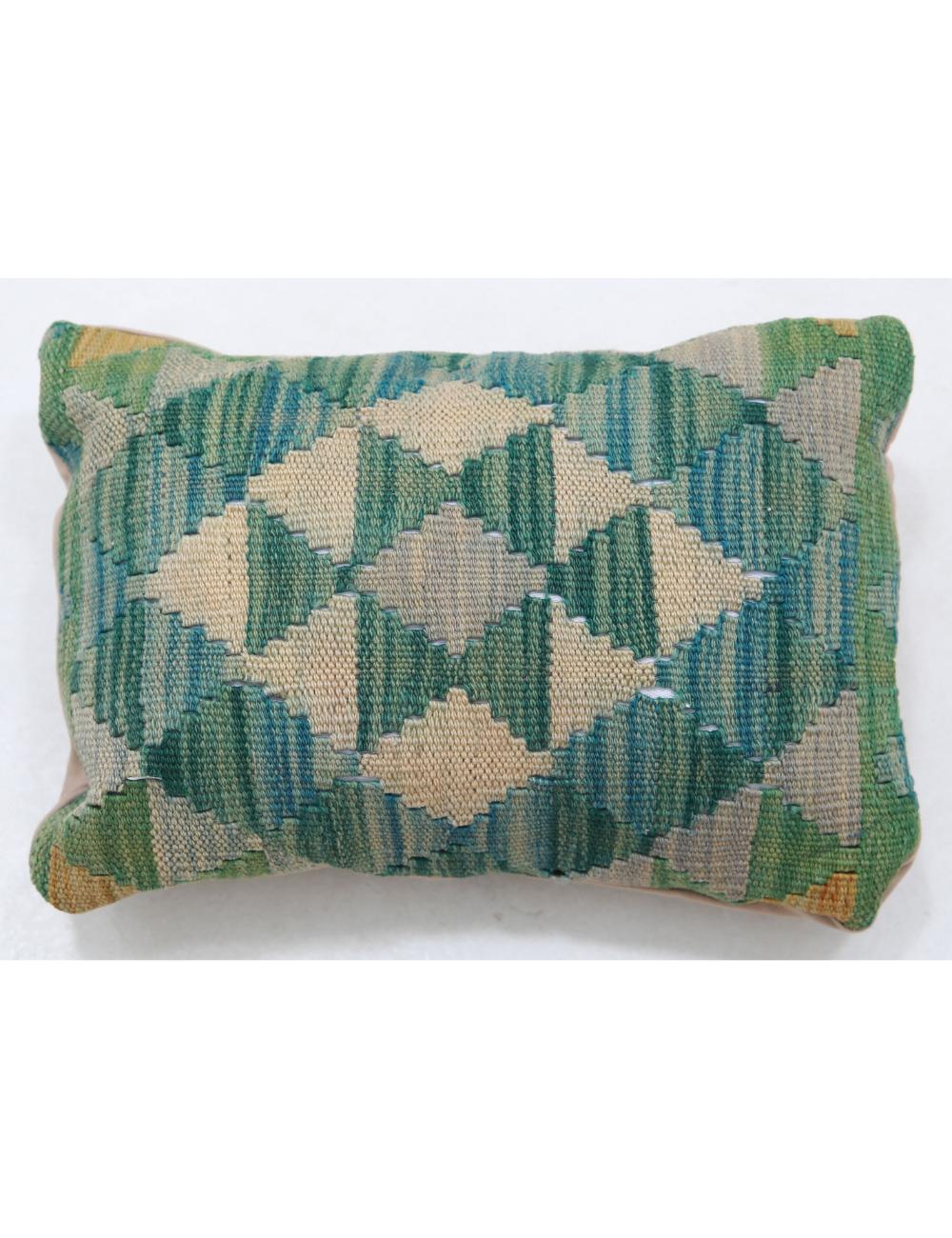 Afghan Tribal Pillow 1' 0" x 1' 5" Hand-Woven