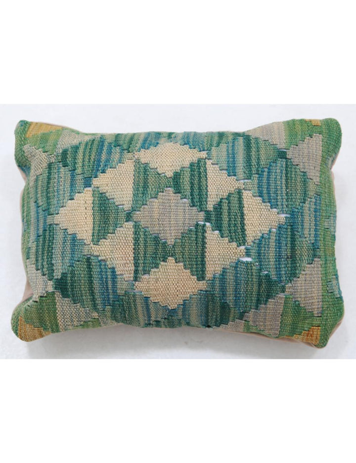Afghan Tribal Pillow 1' 0" x 1' 5" Hand-Woven