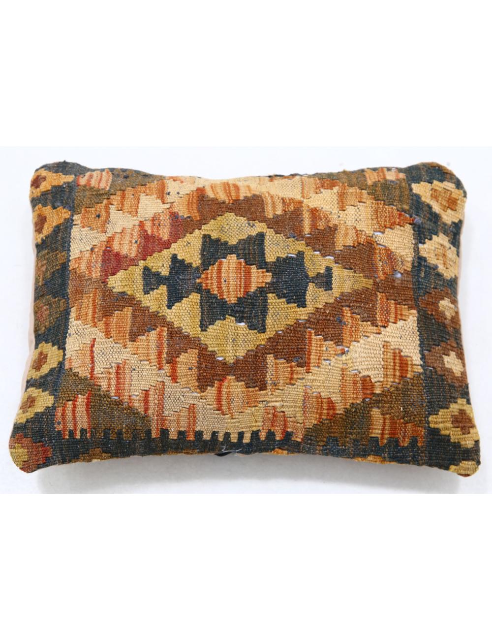 Afghan Tribal Pillow 1' 0" x 1' 5" Hand-Woven