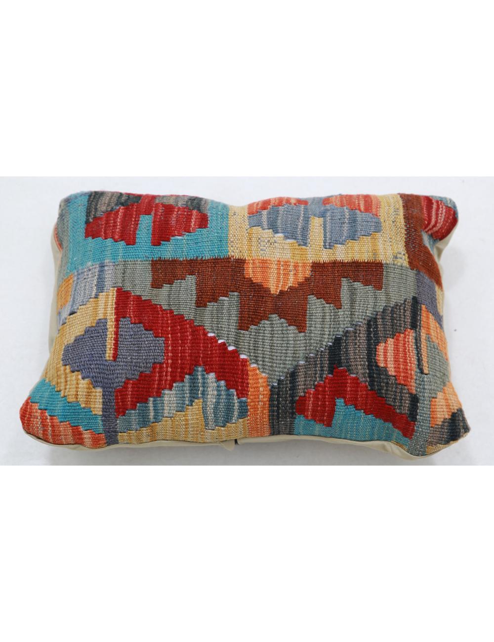 Afghan Tribal Pillow 1' 0" x 1' 5" Hand-Woven