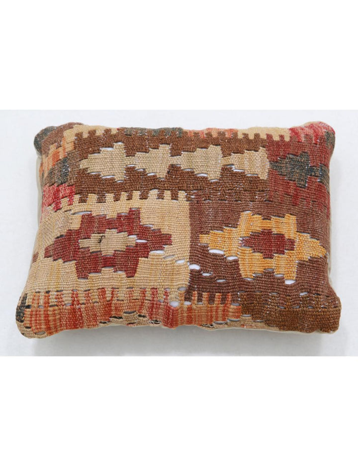 Afghan Tribal Pillow 1' 0" x 1' 5" Hand-Woven