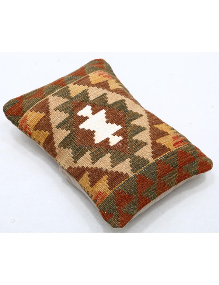 Hand Woven Tribal  Wool Pillow 1' 0" x 1' 5" - No. AT35346