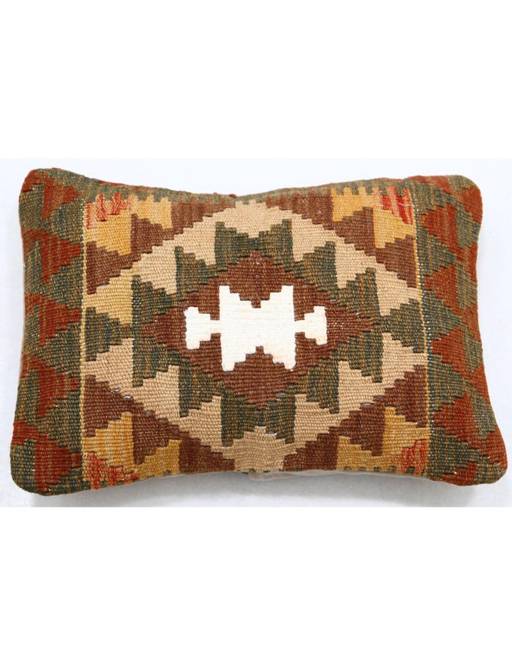 Hand Woven Tribal  Wool Pillow 1' 0" x 1' 5" - No. AT35346