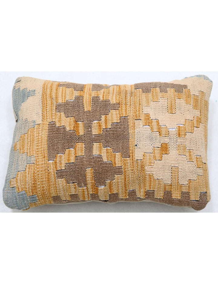 Afghan Tribal Pillow 1' 0" x 1' 5" Hand-Woven