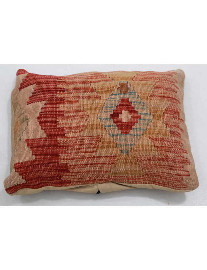 Afghan Tribal Pillow 1' 0" x 1' 5" Hand-Woven
