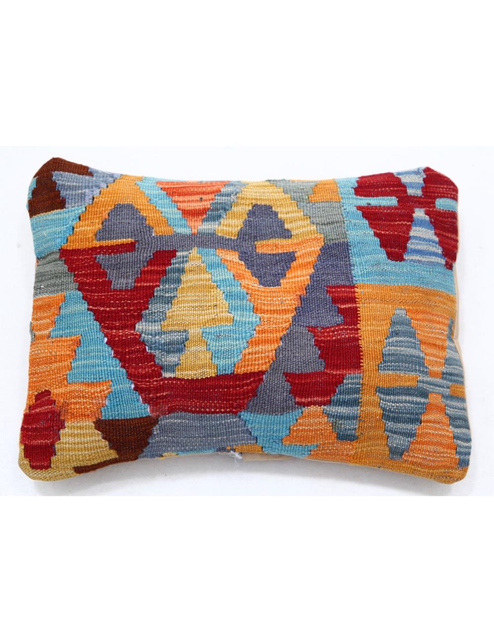 Afghan Tribal Pillow 1' 0" x 1' 5" Hand-Woven