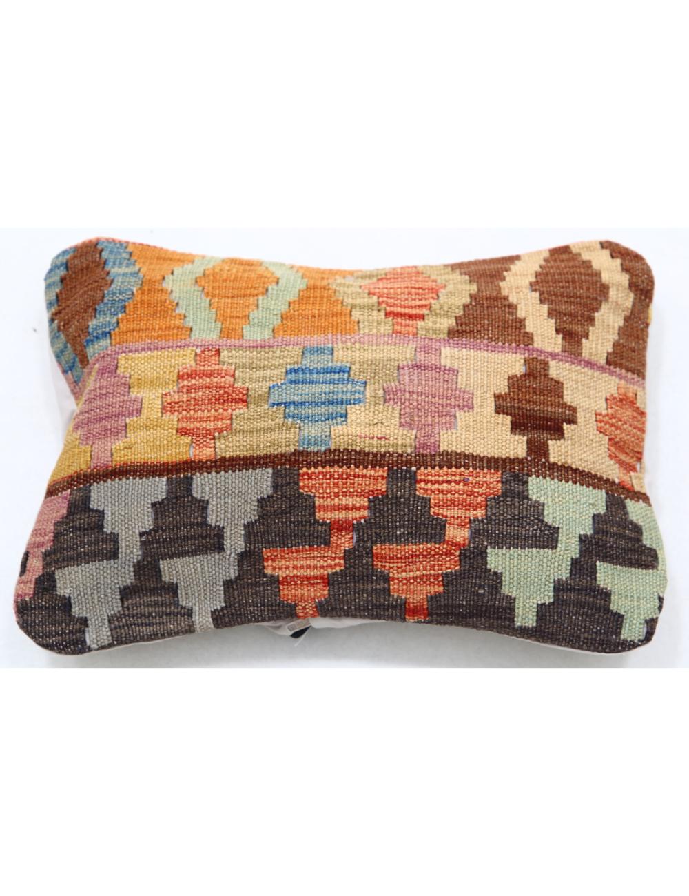 Afghan Tribal Pillow 1' 0" x 1' 5" Hand-Woven