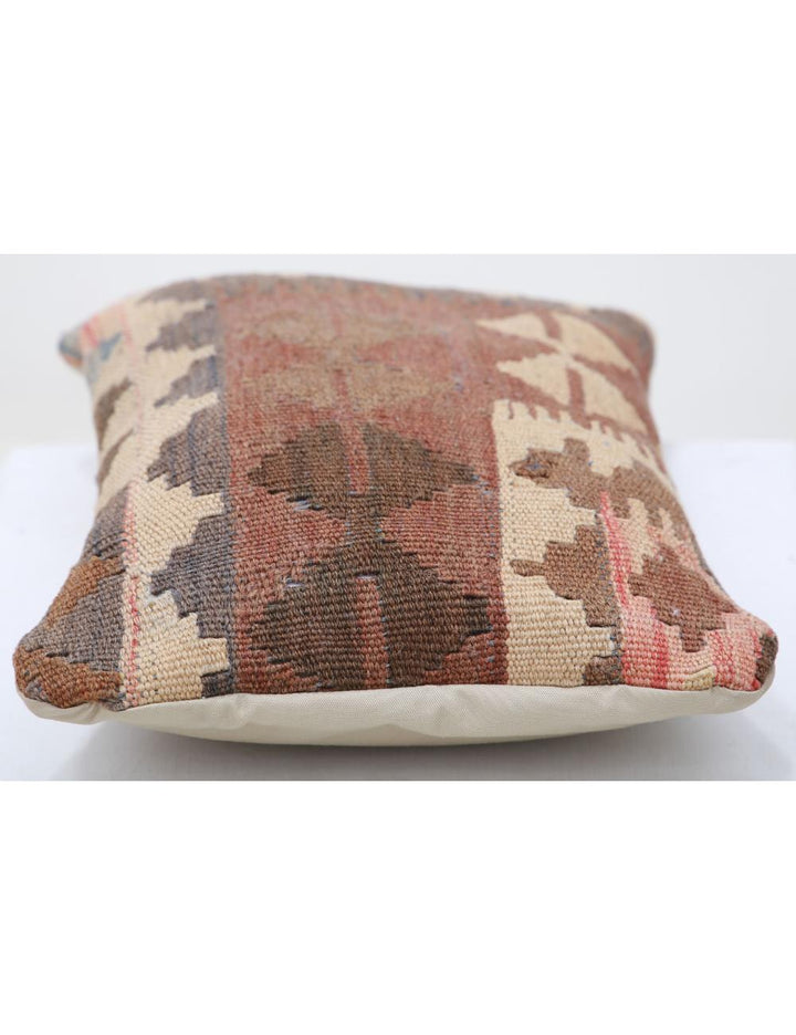 Afghan Tribal Pillow 1' 0" x 1' 5" Hand-Woven detail