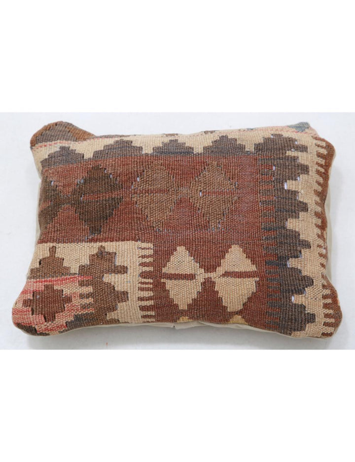 Afghan Tribal Pillow 1' 0" x 1' 5" Hand-Woven