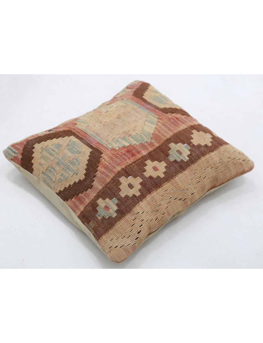 Afghan Tribal Pillow 1' 5" x 1' 5" Hand-Woven view