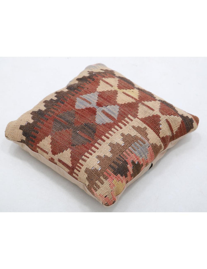 Afghan Tribal Pillow 1' 5" x 1' 5" Hand-Woven view
