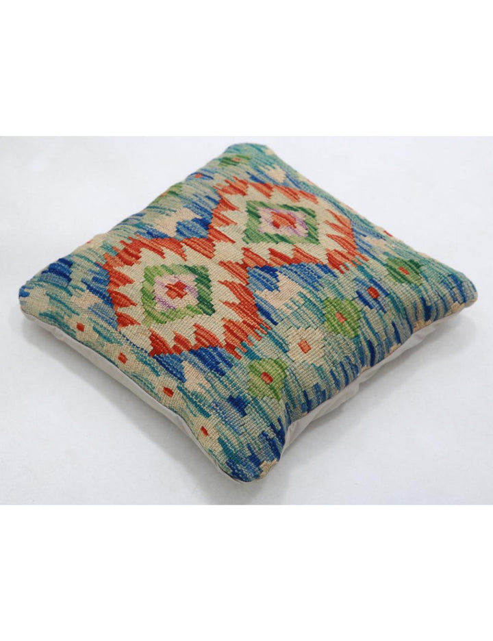 Afghan Tribal Pillow 1' 5" x 1' 5" Hand-Woven view