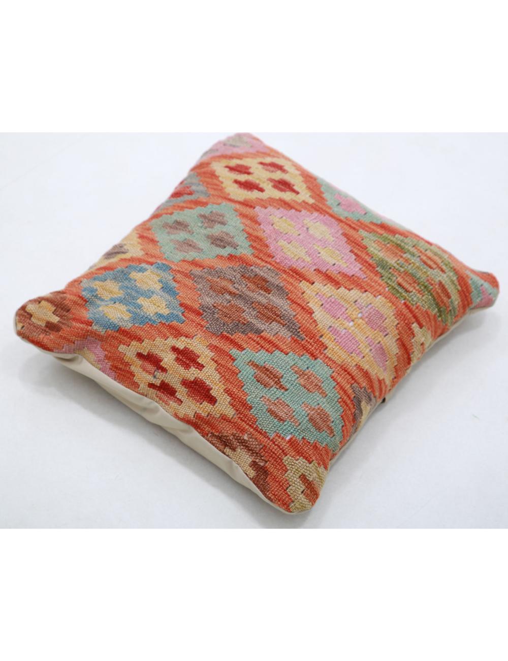 Afghan Tribal Pillow 1' 5" x 1' 5" Hand-Woven view