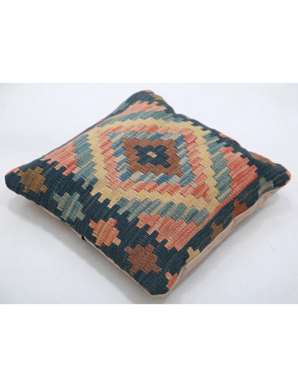 Hand Woven Tribal  Wool Pillow 1' 5" x 1' 5" - No. AT40340