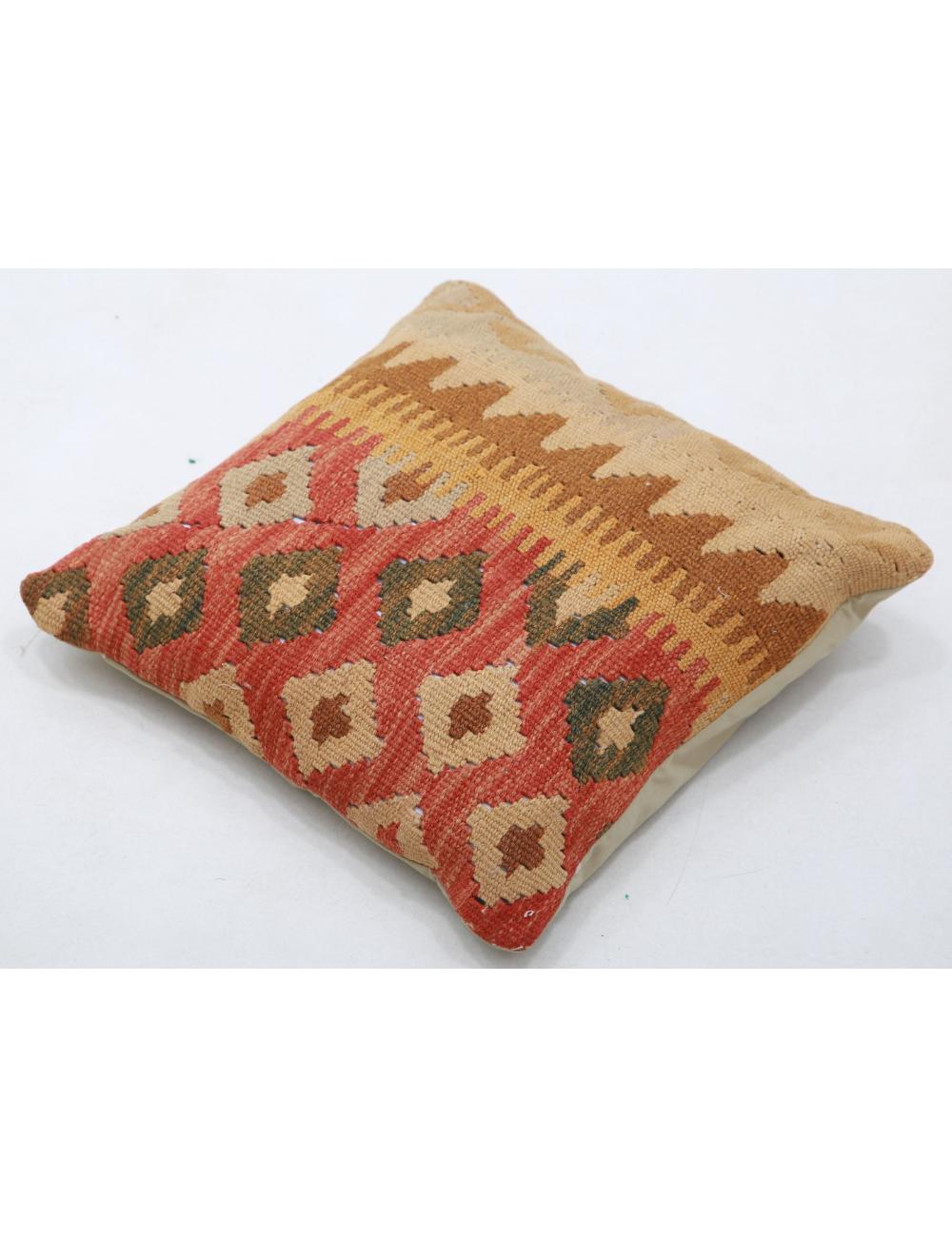 Afghan Tribal Pillow 1' 5" x 1' 5" Hand-Woven view