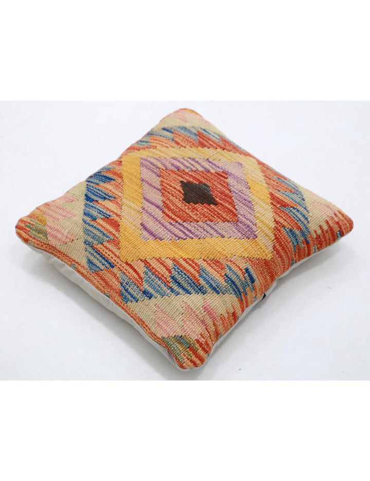 Afghan Tribal Pillow 1' 5" x 1' 5" Hand-Woven view
