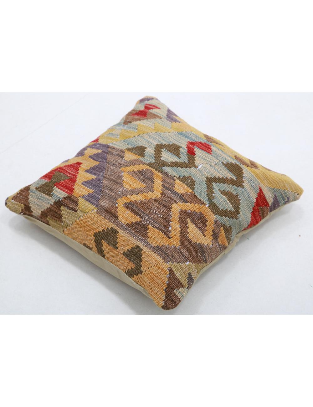 Afghan Tribal Pillow 1' 5" x 1' 5" Hand-Woven view