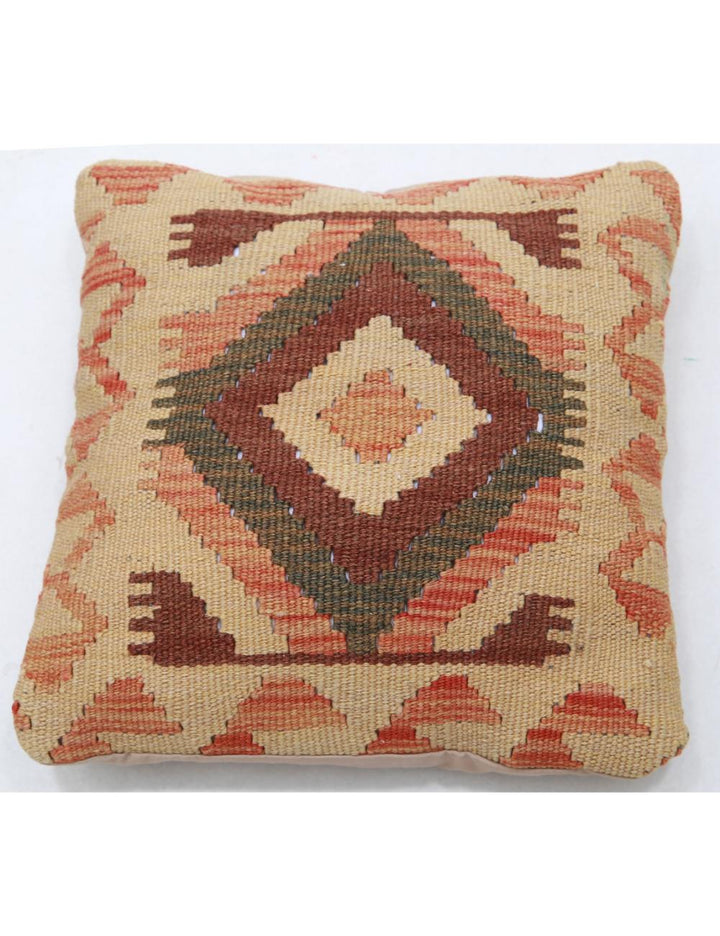 Afghan Tribal Pillow 1' 5" x 1' 5" Hand-Woven