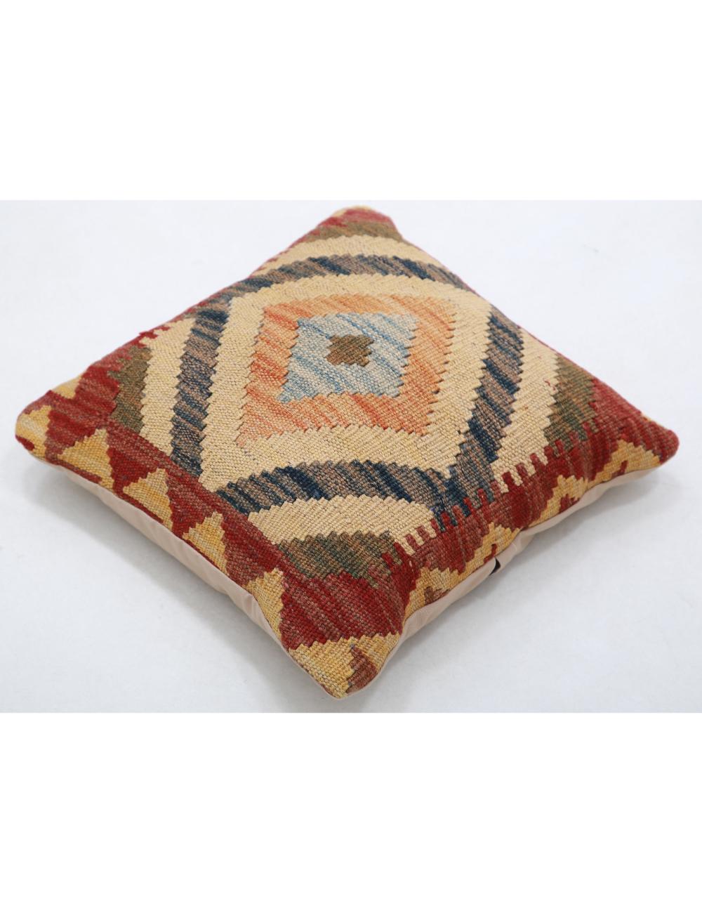 Afghan Tribal Pillow 1' 5" x 1' 5" Hand-Woven view