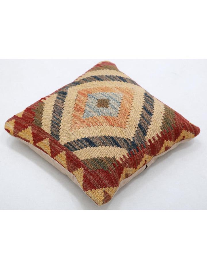 Afghan Tribal Pillow 1' 5" x 1' 5" Hand-Woven view
