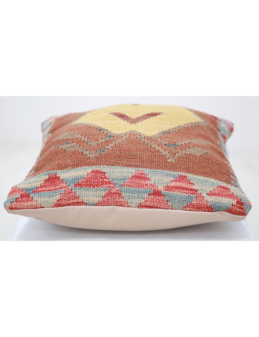 Afghan Tribal Pillow 1' 5" x 1' 5" Hand-Woven view