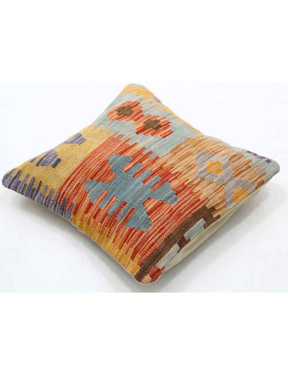 Afghan Tribal Pillow 1' 5" x 1' 5" Hand-Woven view