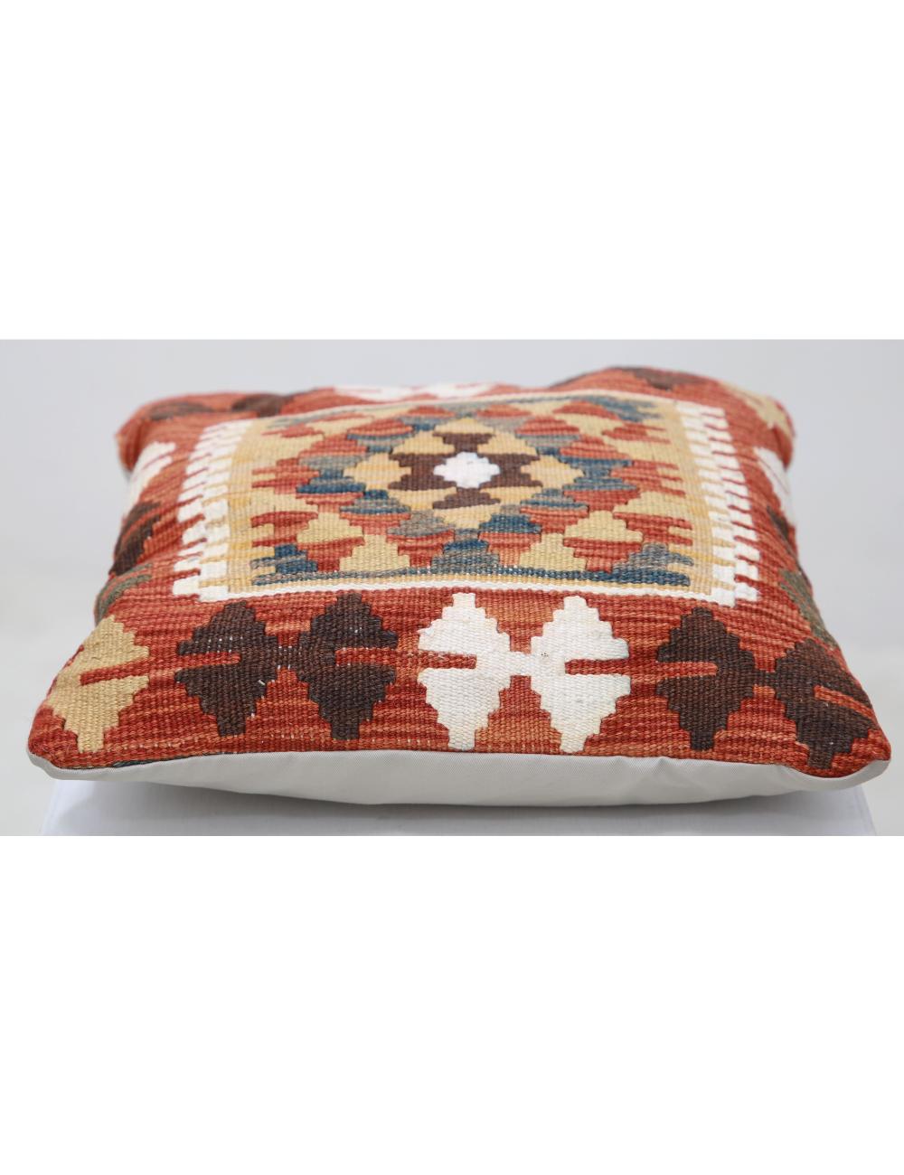 Afghan Tribal Pillow 1' 5" x 1' 5" Hand-Woven view