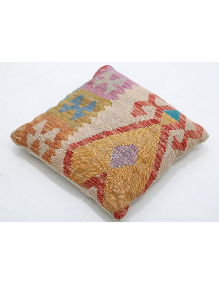 Afghan Tribal Rug 1' 5" x 1' 5" Hand-Woven detail