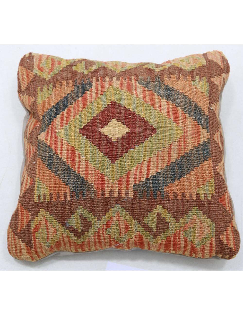 Afghan Tribal Pillow 1' 5" x 1' 5" Hand-Woven