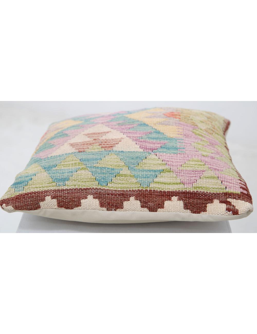 Afghan Tribal Pillow 1' 5" x 1' 5" Hand-Woven view