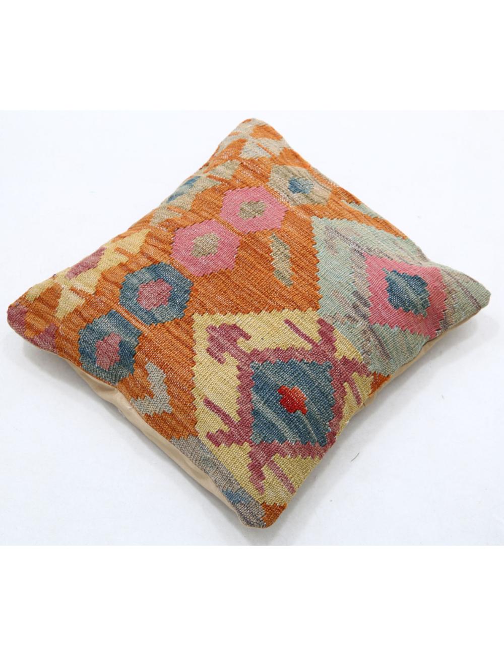 Afghan Tribal Pillow 1' 5" x 1' 5" Hand-Woven view