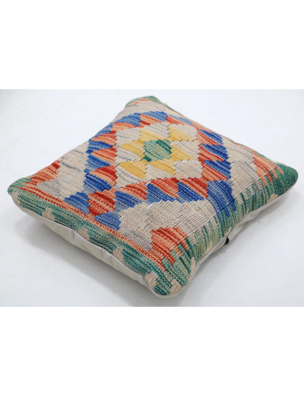 Afghan Tribal Pillow 1' 5" x 1' 5" Hand-Woven view