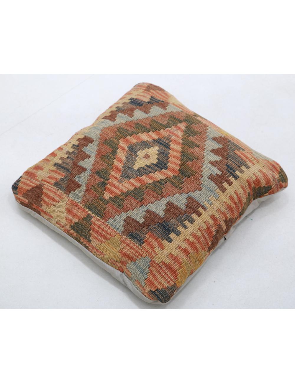 Afghan Tribal Pillow 1' 5" x 1' 5" Hand-Woven view