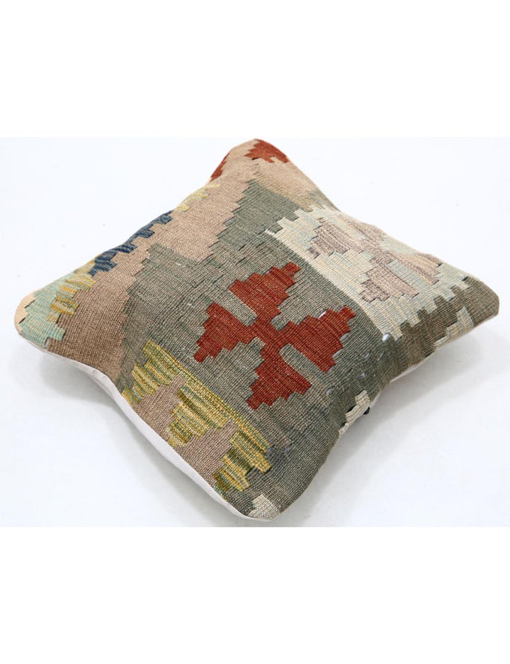 Afghan Tribal Pillow 1' 5" x 1' 5" Hand-Woven view