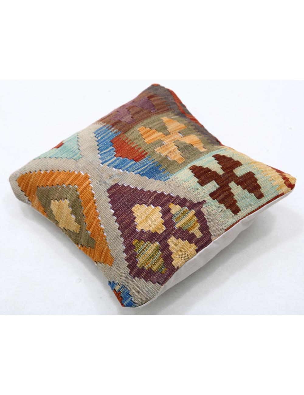 Afghan Tribal Pillow 1' 5" x 1' 5" Hand-Woven view