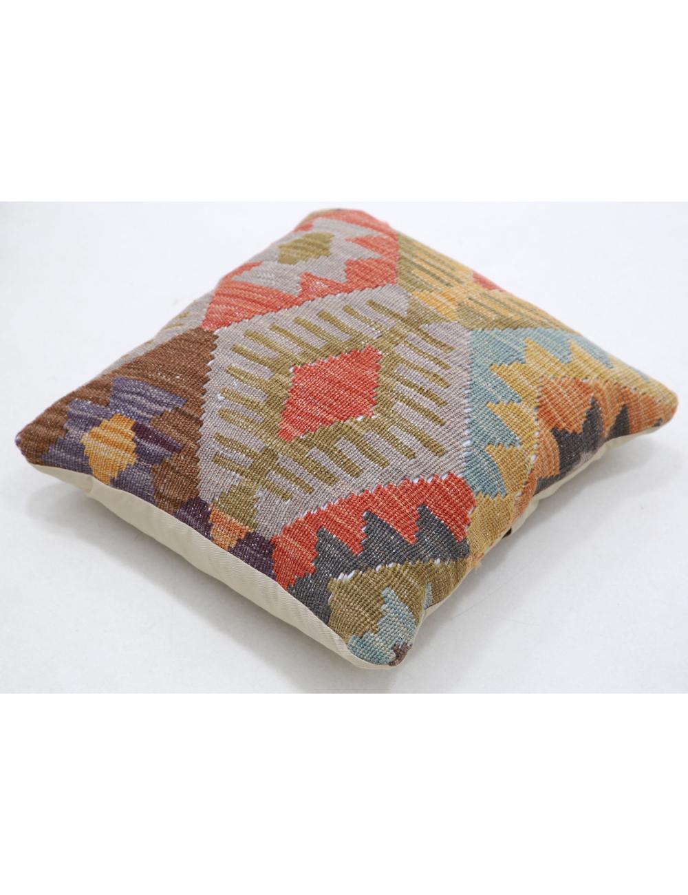Afghan Tribal Pillow 1' 5" x 1' 5" Hand-Woven view