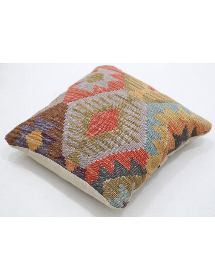 Afghan Tribal Pillow 1' 5" x 1' 5" Hand-Woven view